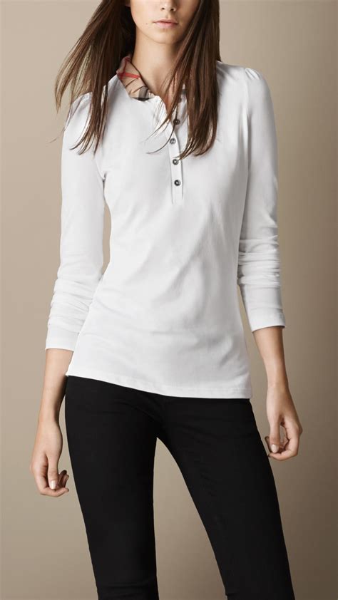 burberry polo womens sale|burberry long sleeve women us.